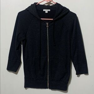 James Perse zip up sweatshirt hoodie X-Small sz 0
